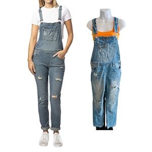 Light Blue Jean Overalls Size 7